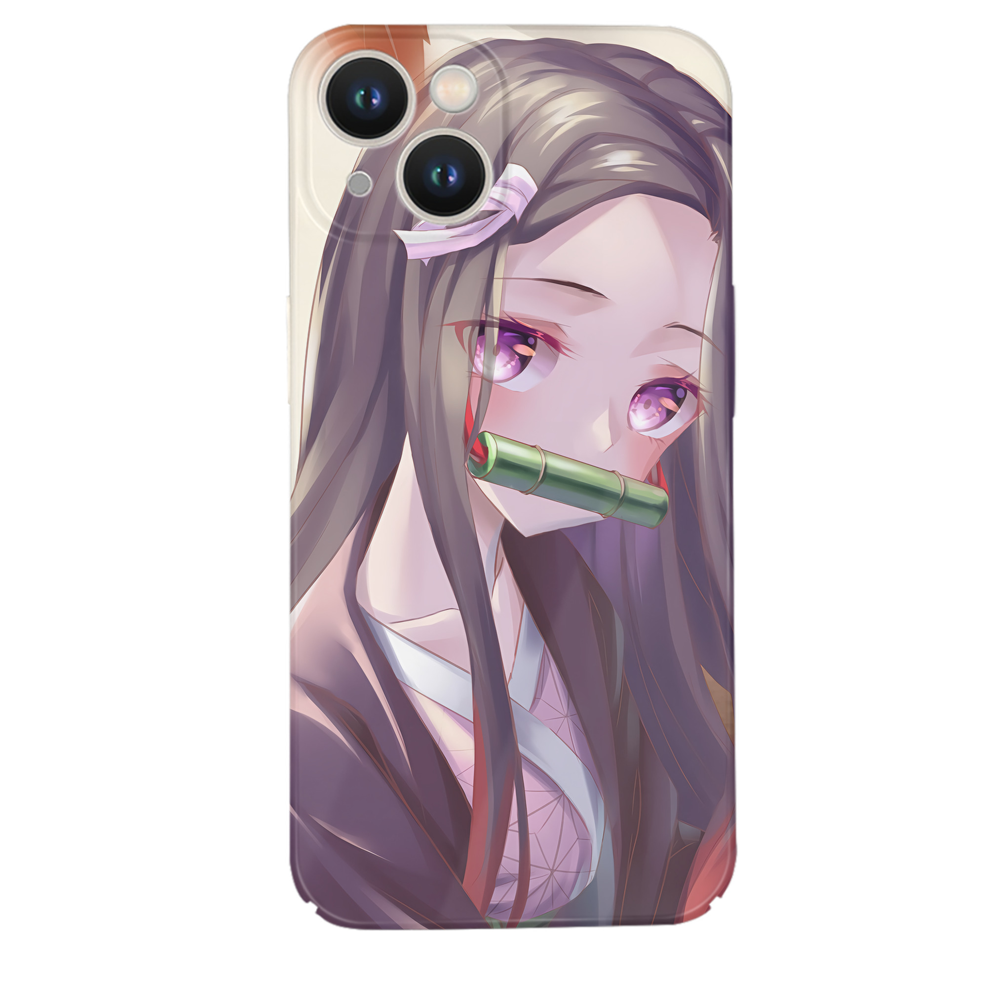 （画像用） 鬼滅の刃（きめつのやいば）竈門 禰󠄀豆子／かまど ねずこ Kamado Nezuko 【iPhone 14シリーズ対応】ハードケース
